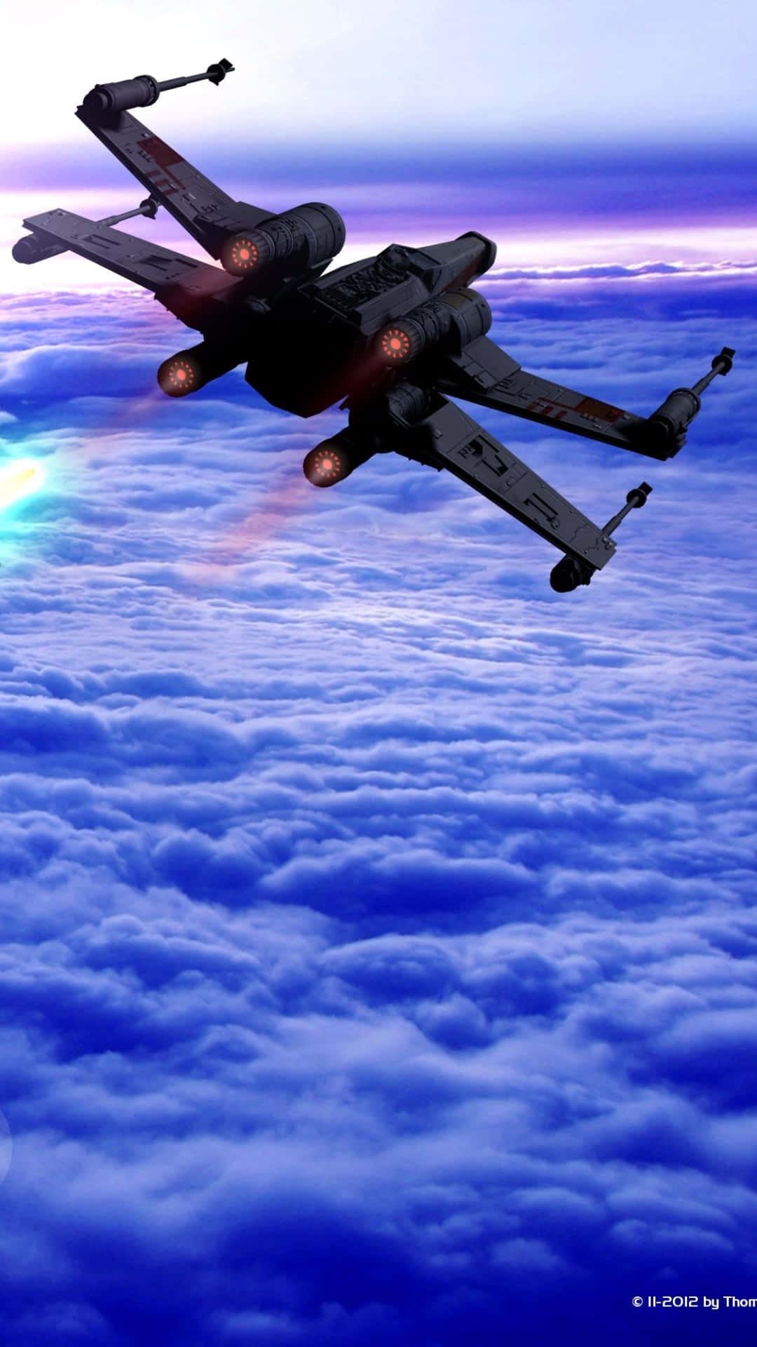 1080x1920 Download A Star Wars X - Wing Flying