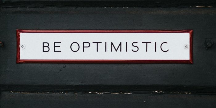 1080x2340 Be Optimistic Wallpaper 4K