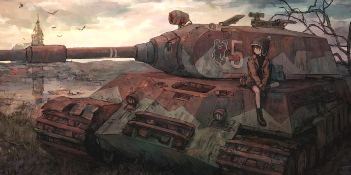 1920x1080 Download wallpaper War, Military, Anime