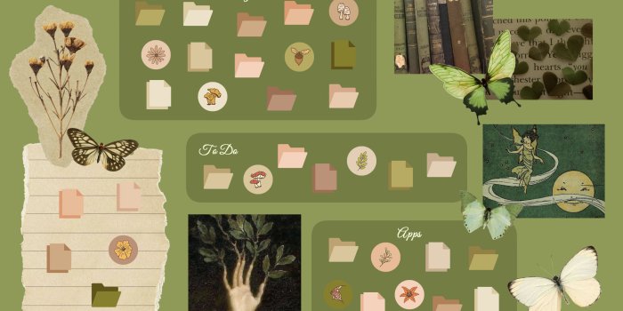 2560x1600 Fairycore Folder Icons for Mac