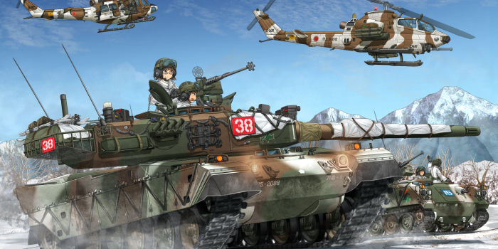 2900x1990 Anime Military HD Wallpaper by みけらん
