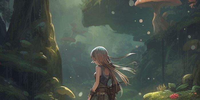 1183x2560 Fairycore Forest & Girl Wallpapers