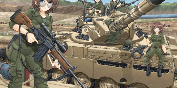 3645x2620 HD Military Tank Wallpaper by みけらん