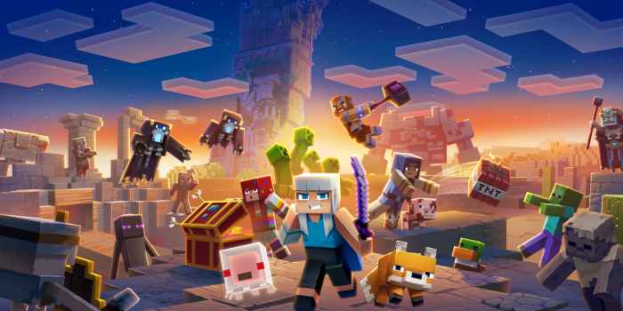 2560x1440 Minecraft Dungeons Wallpaper