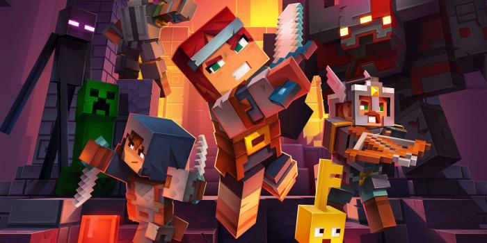 4500x3000 Minecraft Dungeons by Microsoft