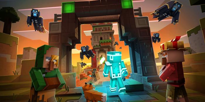 1600x675 Minecraft Dungeons for Xbox One and