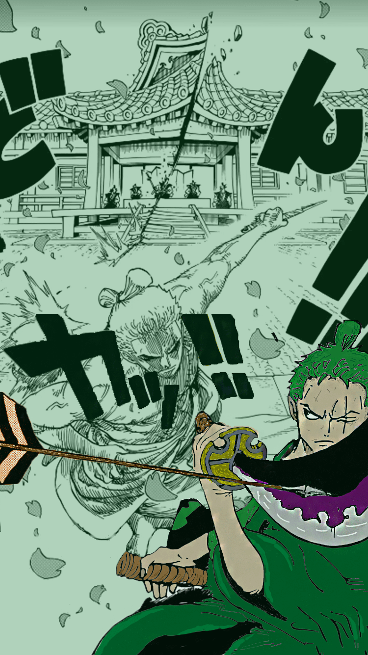 750x1334 Zoro in Wano SmartPhone Wallpaper, my
