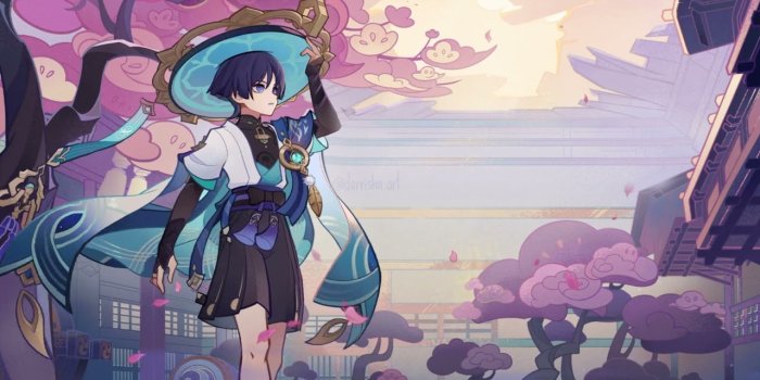 1280x720 2K] Background wallpaper Scaramouche