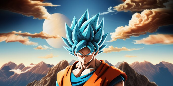 2560x2560 Goku SSJ Blue Dragon Ball 4K Wallpaper