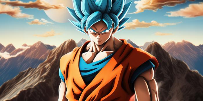 3440x1440 Goku SSJ Blue Dragon Ball 4K Wallpaper
