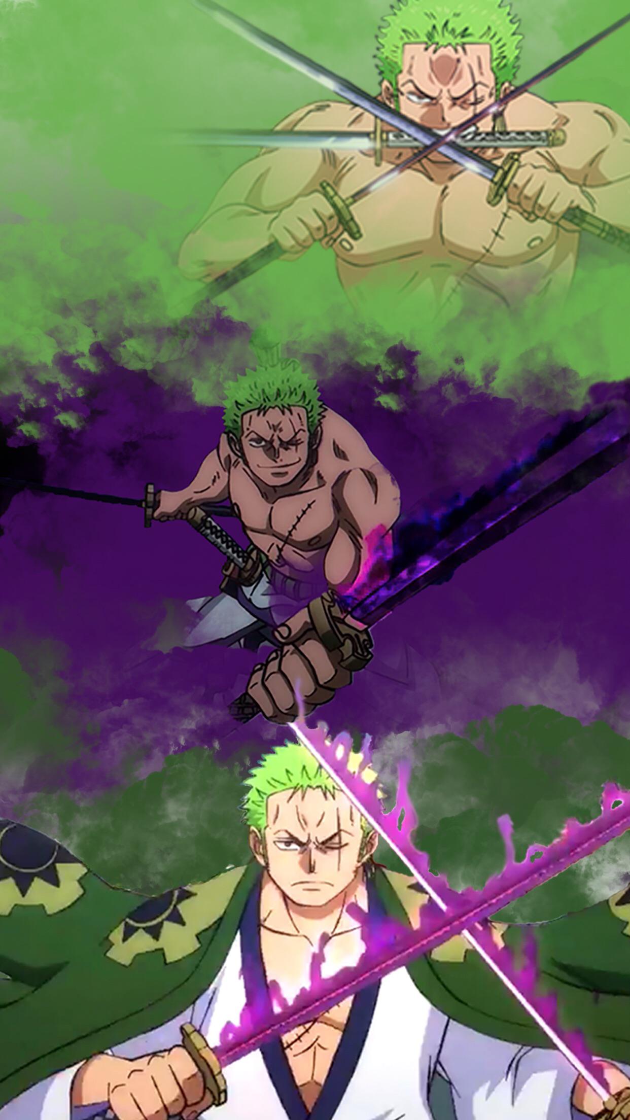1242x2208 Zoro Wano HD Android Wallpapers