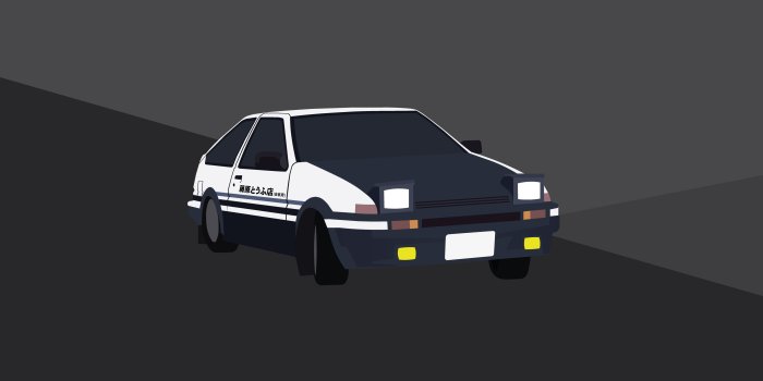 3839x2159 I Made a 4k Wallpaper of the AE86 From