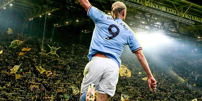 1080x1350 Erling Haaland Celebration 4k Wallpaper