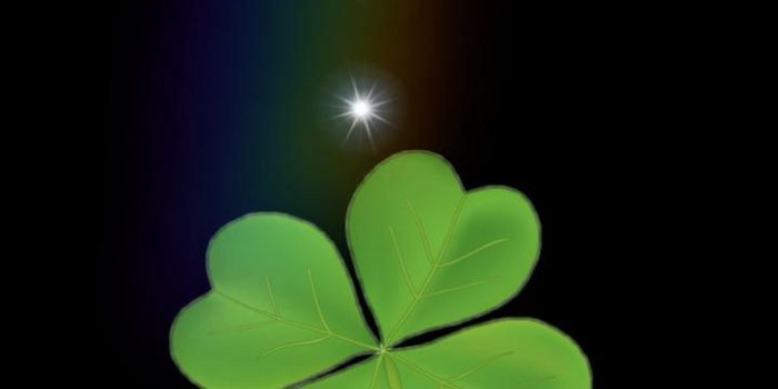 720x1560 Wallpaper with Lucky Four-Leaf Clover
