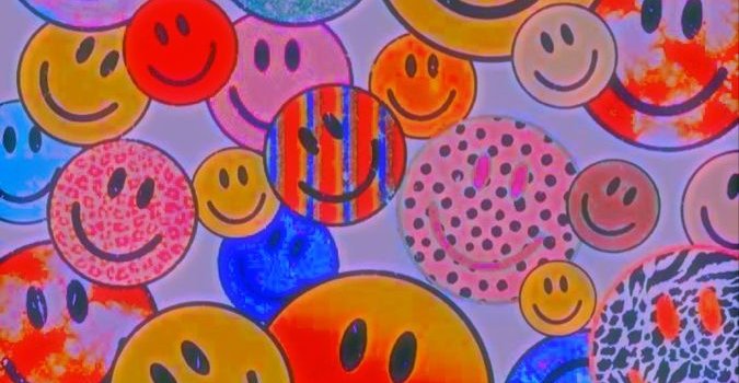 675x1200 smiley faces poster | Retro smiley face