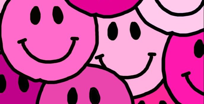 687x1200 Pink Smiley Face Wallpapers - Wallpaper