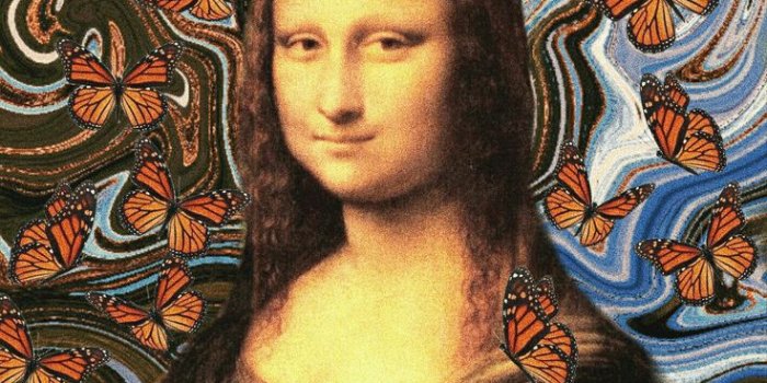 736x1308 Mona Lisa in Fantasy. #monalisa