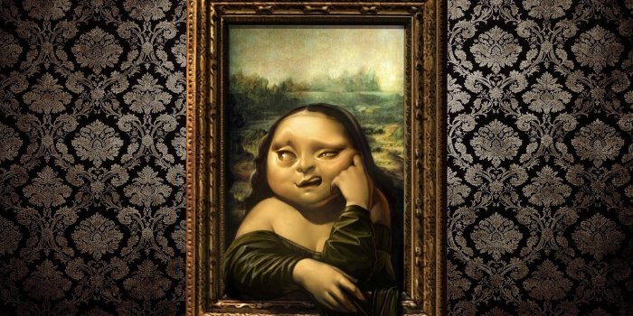 1920x1200 Download Bored Mona Lisa Art Wallpaper
