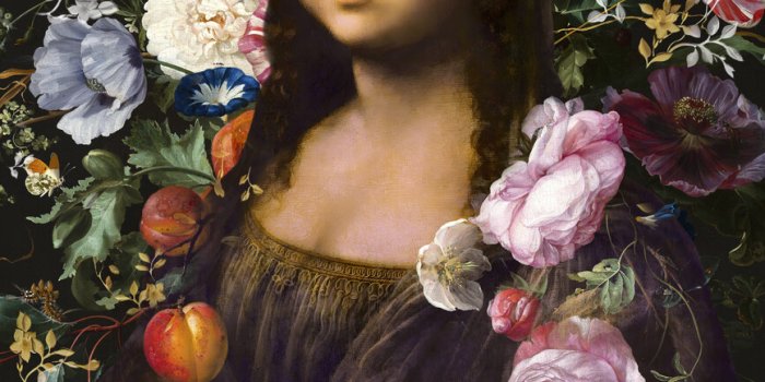 867x1300 Smile Always, Mona Lisa Wall Mural