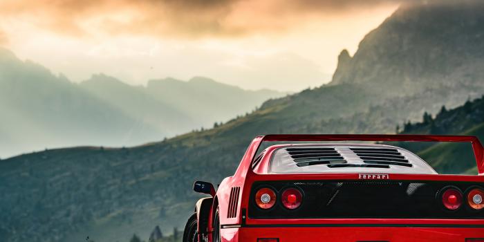 1280x1024 1280x1024 Red Ferrari F40 Wallpaper