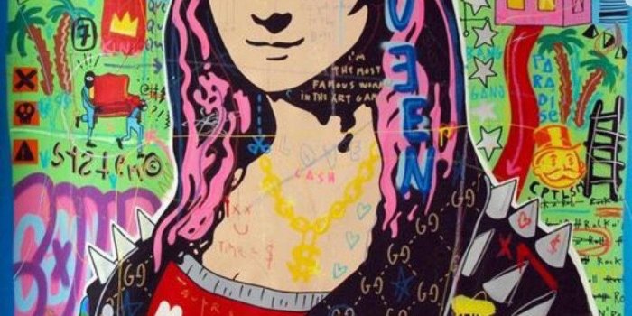 1080x1345 Mona Lisa Modern Graffiti Art Wallpaper