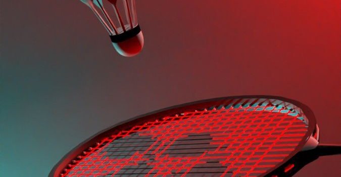 675x1200 Badminton Wallpaper with Butterfly