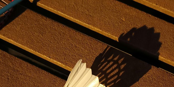 1800x3250 Badminton Rackets on a Wooden Surface