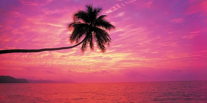 1280x800 Rainbow sunset beach wallpaper - Beach