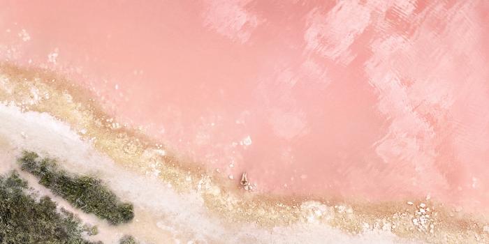 2880x1800 Beach Wallpaper 4K, Baby pink, Seashore