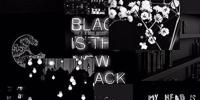 736x1308 black aesthetic collage | Black