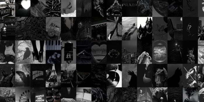 1169x931 Black Collage Wall - Etsy