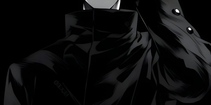 1463x3171 Jujutsu Kaisen Satoru Gojo Black