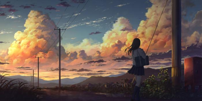 3840x2052 Anime Outside Wallpapers