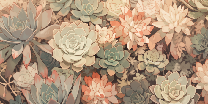 2912x1632 Exquisite Succulent Garden HD Wallpaper