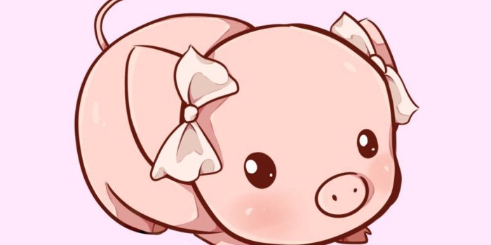 1080x1920 Download free Cute Pig With Pink Bow