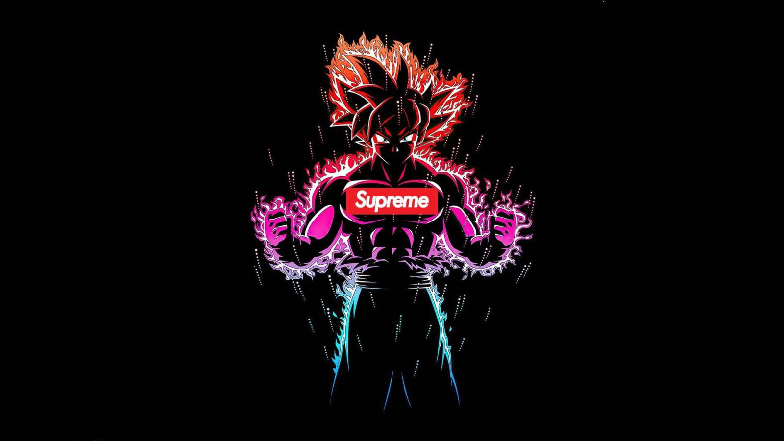 1920x1080 Download free Cool Supreme Colored Goku