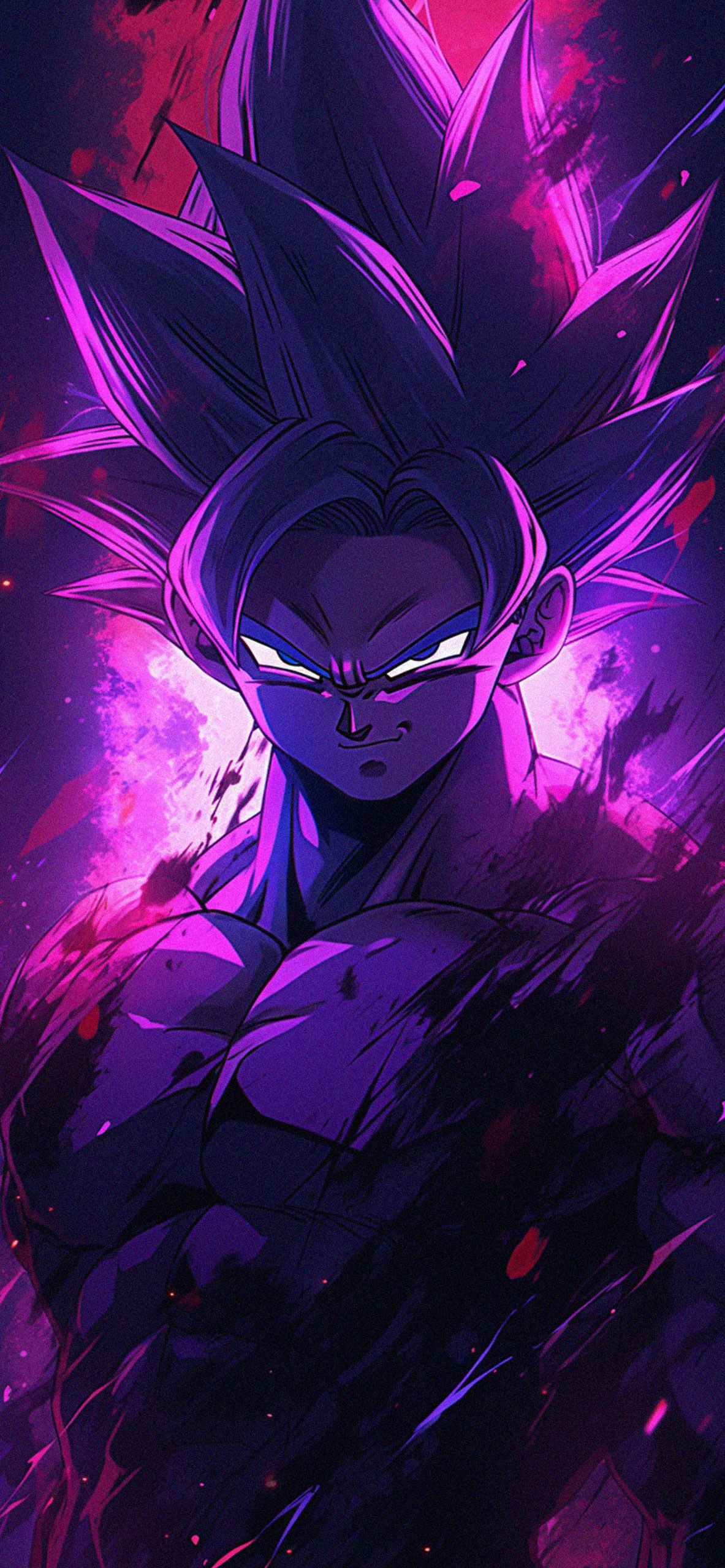 1183x2560 Dragon Ball Goku Purple Wallpapers