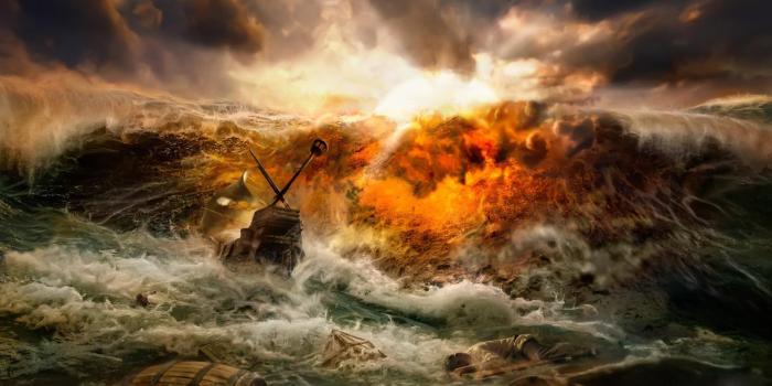 1920x1080 Tsunami, Its Not Real : r/wallpapers