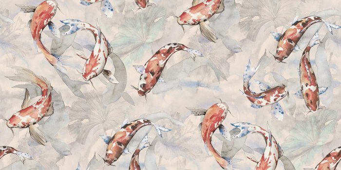 1980x1200 Koi Coral - Wallpaper | Rebel Walls