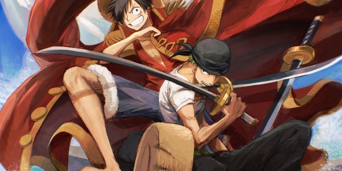 2048x1507 One Piece Wallpaper: Zoro and Luffy Duo
