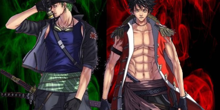 800x1420 100+] Luffy Zoro Wallpapers