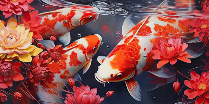 1200x800 KoiZen, Japanese Koi Fish Wallpaper for