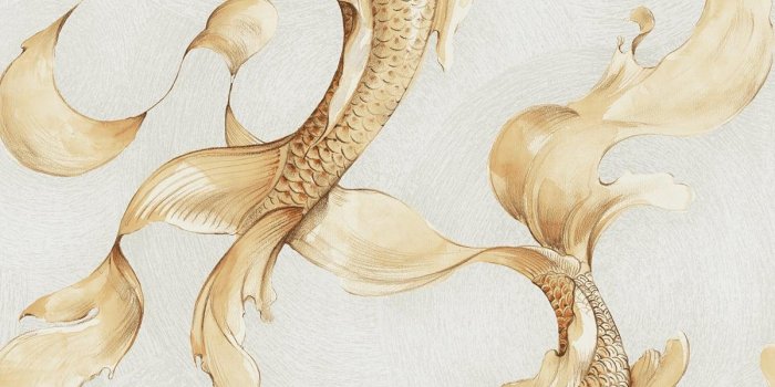 1200x1477 Seabrook Koi Fish Metallic Gold And Off