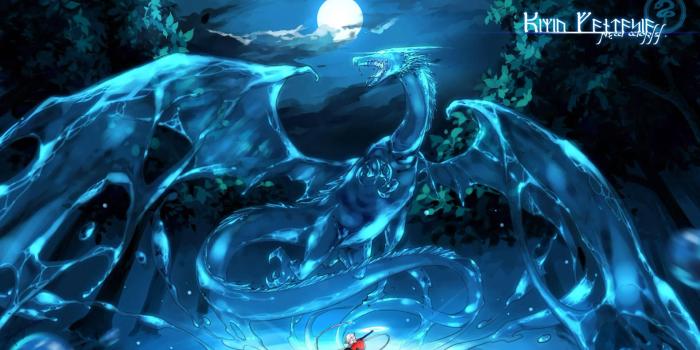 1920x1067 Download free Light Dragon Under A Full