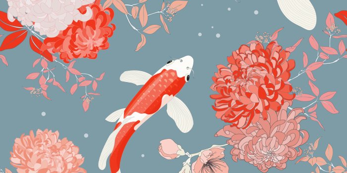 2560x2560 Lord Twig - Grand Imperial Koi Wallpaper