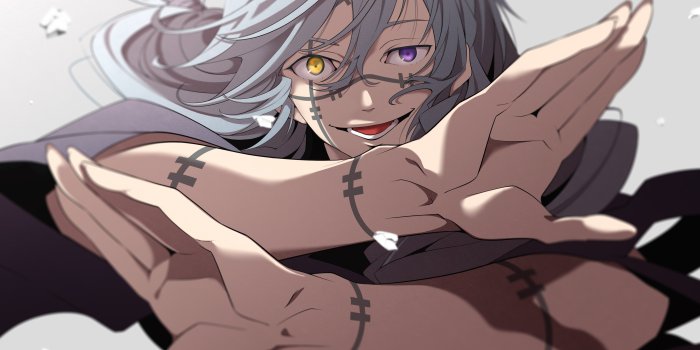 3800x2400 Wallpaper guy, heterochromia, Jujutsu