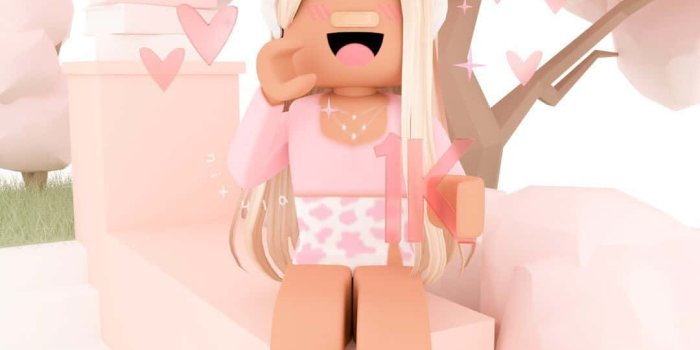 1080x1080 Preppy Roblox Sitting Wallpaper