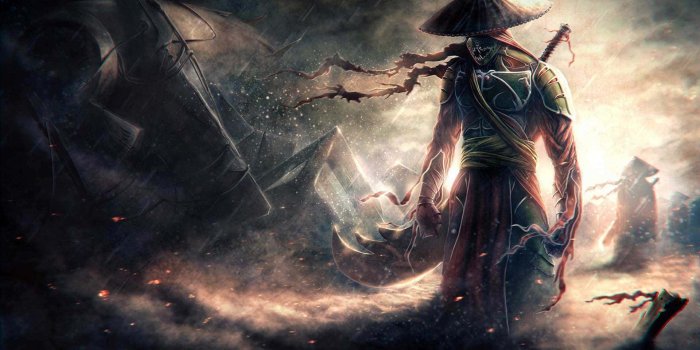 1920x1080 Samurai Warrior in the Night Wallpaper