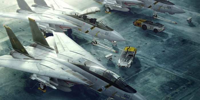 1920x1080 illustration Artwork of Grumman F-14