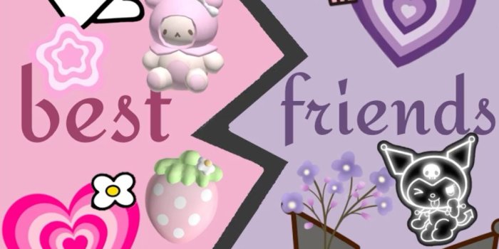 1080x1920 Kuromi and My Melody: Best Friends Forever